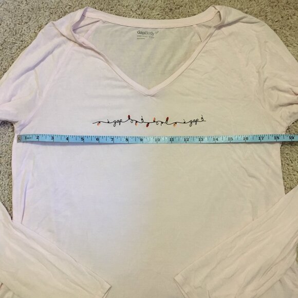 Powder Pink Soft Christmas Light Themed Top - Picture 11 of 14